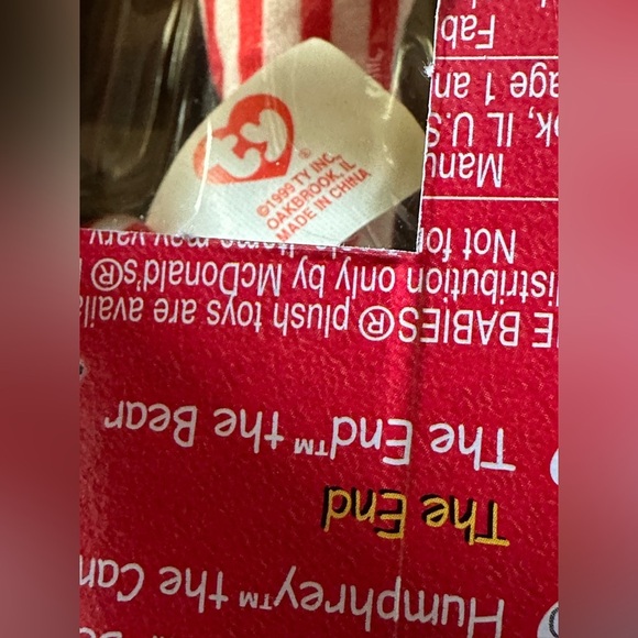 RETIRED TY Spangle the Bear International BearsII McDonalds 1999 Tag Errors NIB - Picture 9 of 9